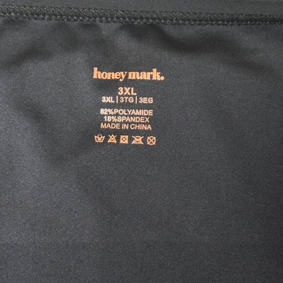 Honey Mark 2 Piece Swimsuit Womens 3XL Black Basil Wrap Top High Waist Bottoms - Picture 3 of 14